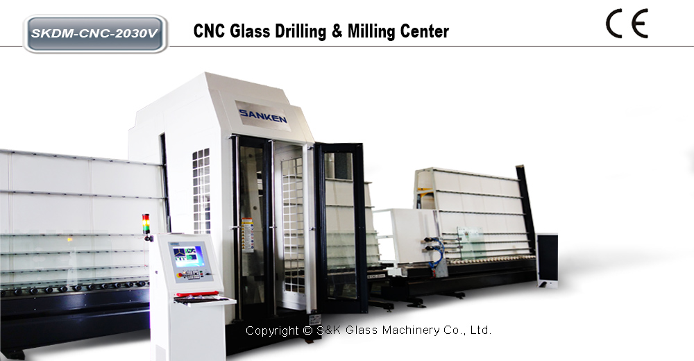CNC立式玻璃钻铣加工中心