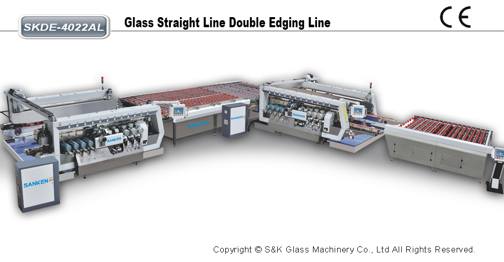 SKDE-6022 玻璃双直线平边磨边生产线